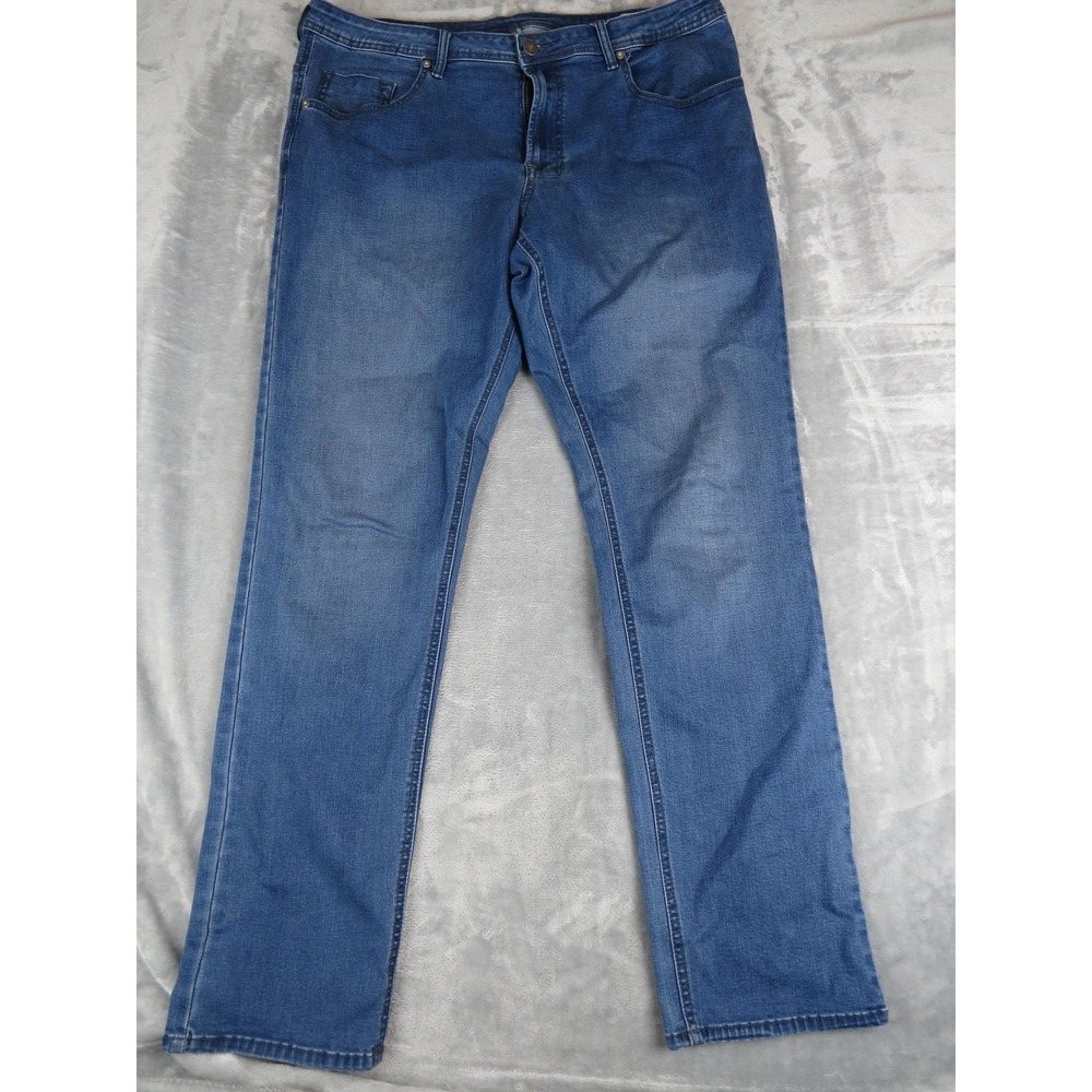 Buffalo Jeans Mens Adam 40x34 Blue Slim Stretch Denim Classic‎ Fit Straight Leg